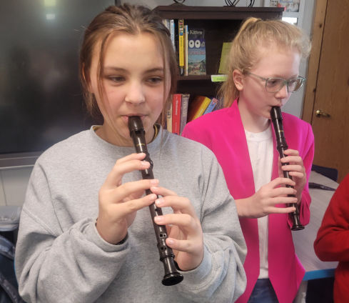 Middle School music class